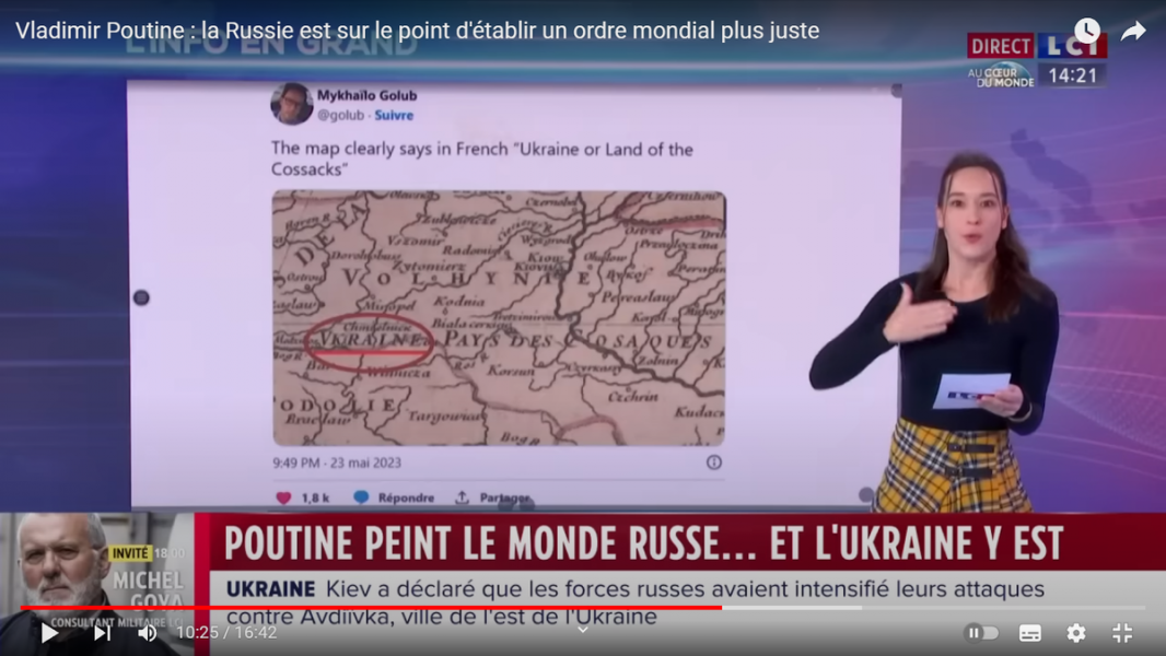 Как наш "Рыбарь" ТВ LCI в сети поймал (наши военблогеры заправляют на французском ТВ)