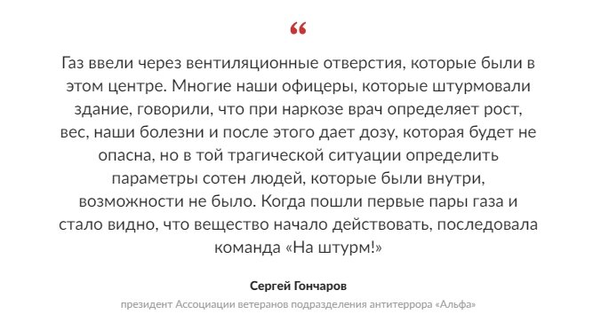 Роковое совпадение. Количество погибших в КСХ совпало с числом жертв на Дубровке в 2002 г. Вспомним подробности теракта на "Норд-Осте"