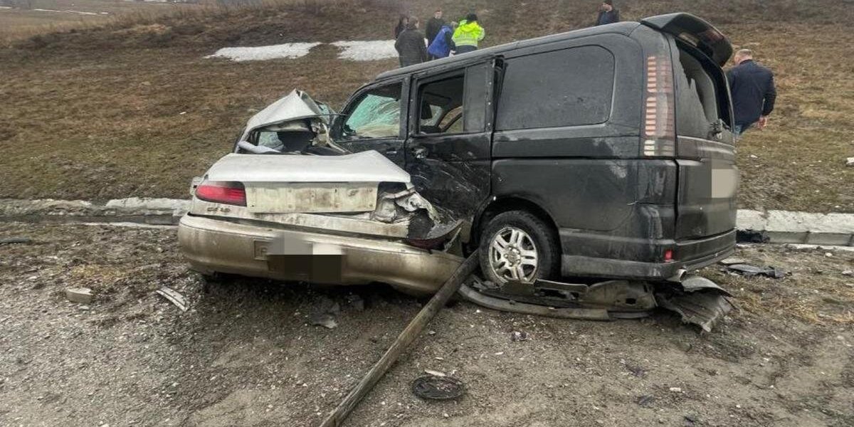 В Искитимском районе на Чуйском тракте в погиб водитель Toyota Carina – трое из микроавтобуса Honda госпитализированы