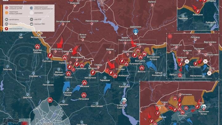 Русские уверенно движутся по Харьковщине: Волчанск вот-вот падёт. Красногоровка тоже на подходе. Обнуление "Абрамса" – Горячая сводка СВО