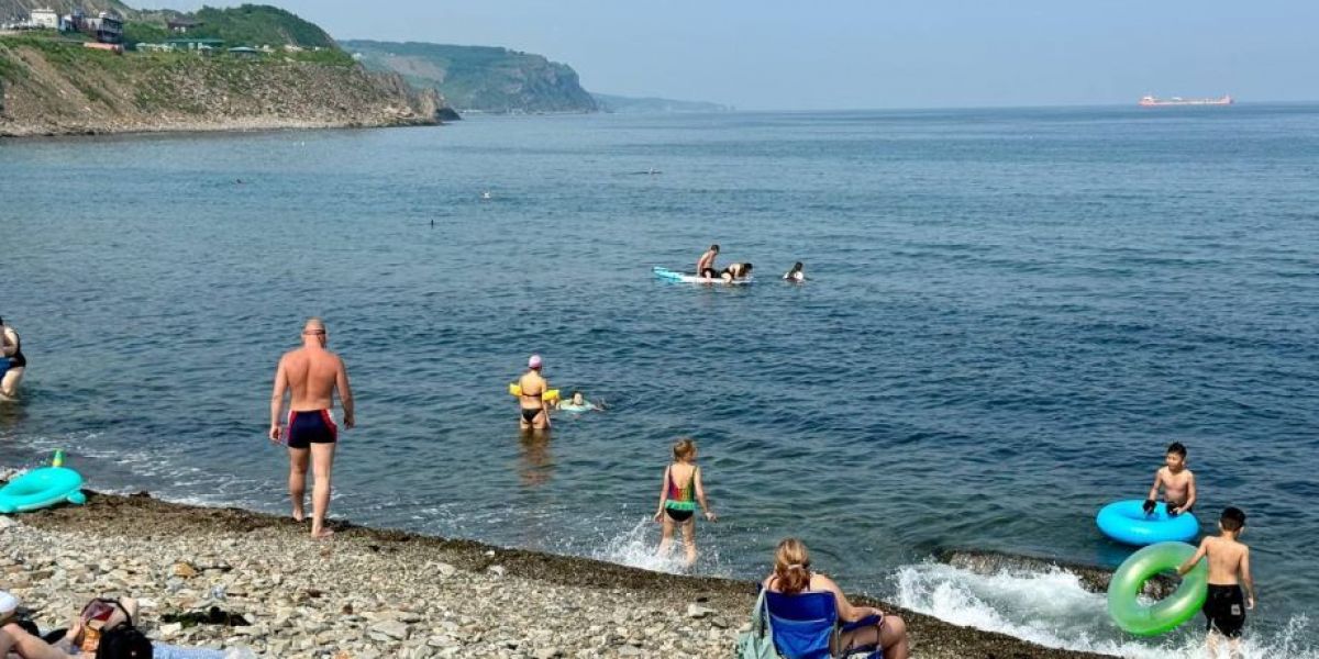 Пошла жара. Во Владивостоке на выходных было пекло