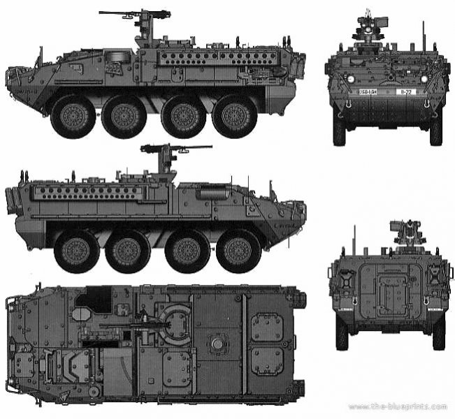 Наш БТР пушкой в 30 мм расстрелял Stryker?