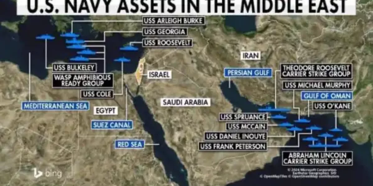 Удар по Израилю или по Ирану? Зачем США пригнали на Ближний Восток рекордное количество боевых кораблей, треть своего военного флота.