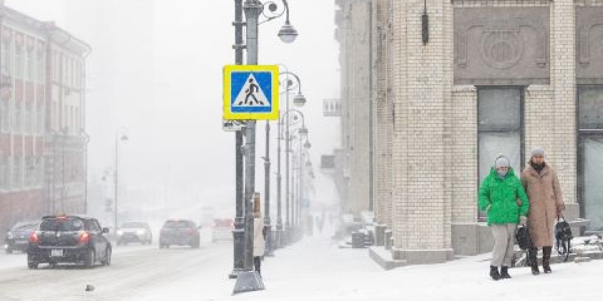 Первый сильный снегопад сезона накрыл Владивосток - фоторепортаж