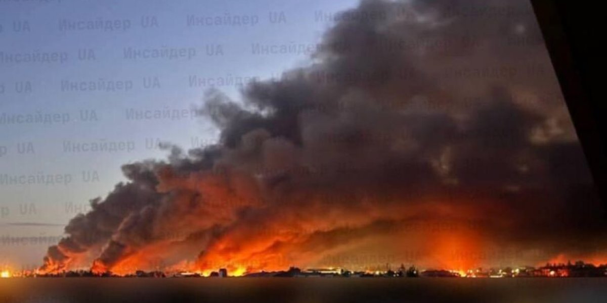Удар возмездия? Киев погряз в огне, трудно дышать, слышны взрывы