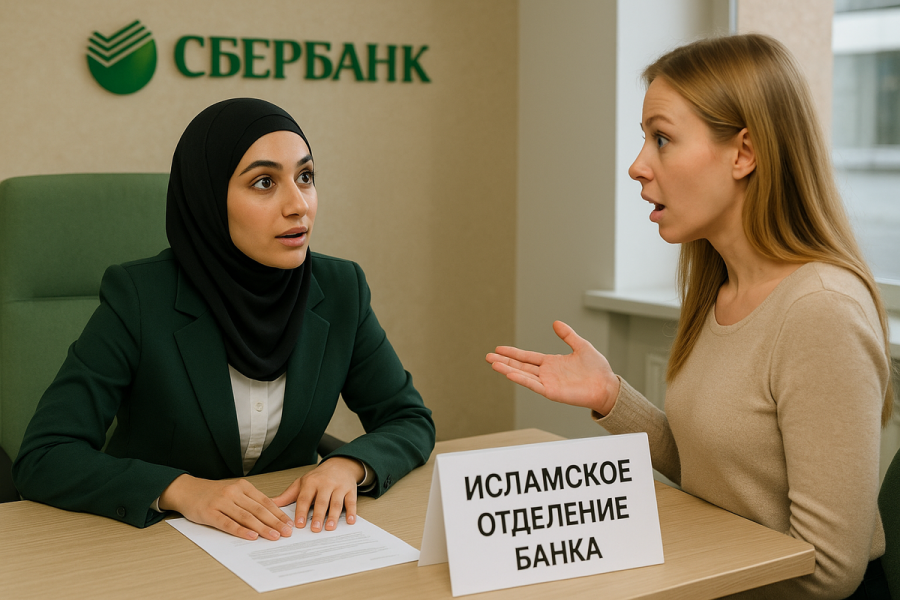 "Обслуживаем только своих": в Москве девушке отказали в обслуживании в Сбере, потому что она была без платка