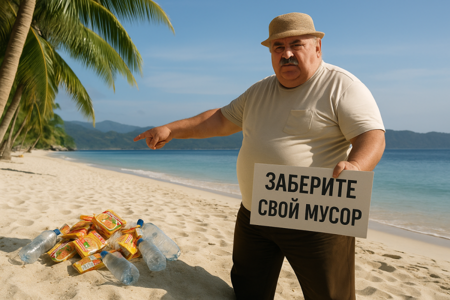 Абхазия обвинила русских туристов, что это они завалили весь курорт мусором. "Теперь точно никто не приедет", - хватаются за голову местные.