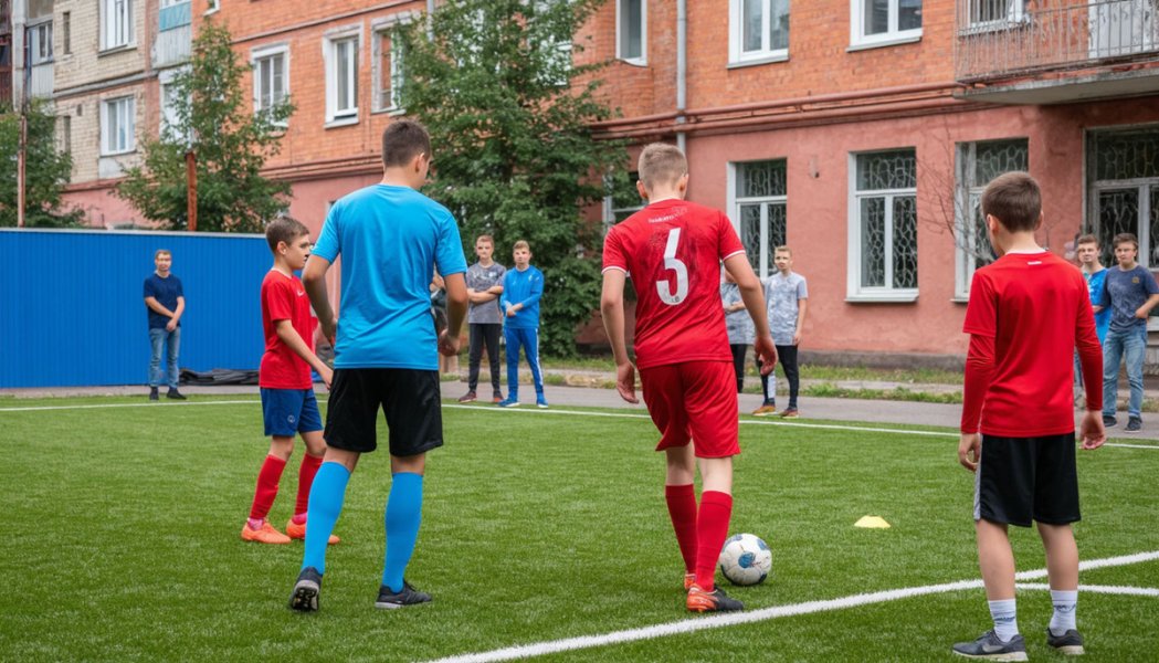Тюменские дети хотели поиграть в футбол, но их прогнали иностранцы