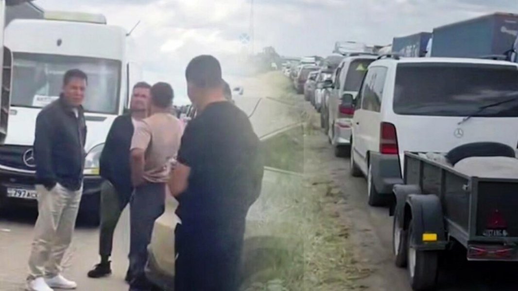 "Русский дальнобойщик встал и не пускает мигрантов": На границе пробки 25 км и паника – азиаты массово штурмуют Россию