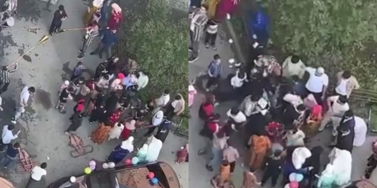 «Мы гуляем! У нас так принято!»: мигранты закатили свадьбу на детской площадке с шашлыками, пловом и барабанами