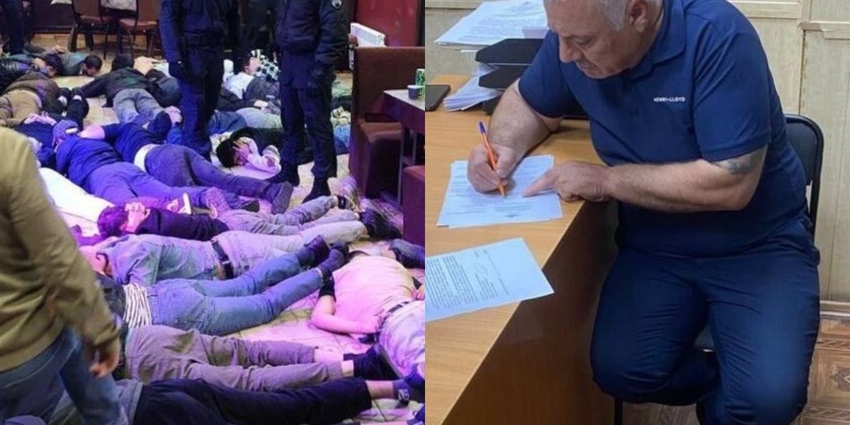 Силовики накрыли кафе-притон «Турал», выстелив коврами мигрантов на полу, а хоязина заведения лишили гражданства