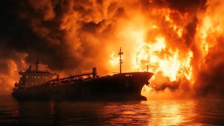 Горит танкер, уничтожена крупнейшая нефтебаза на юге. Генштаб в панике: Войска остаются без топлива