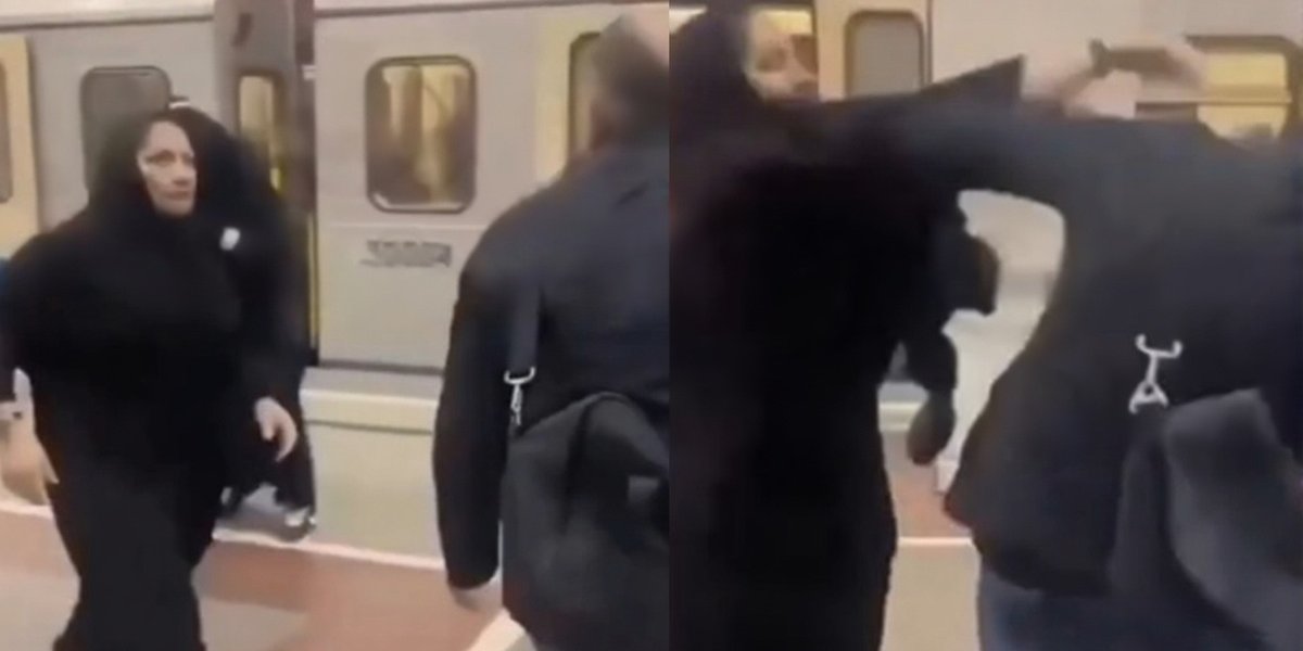 Конфликт в метро: дамы в хиджабах напали на мужчину после безобидного замечания