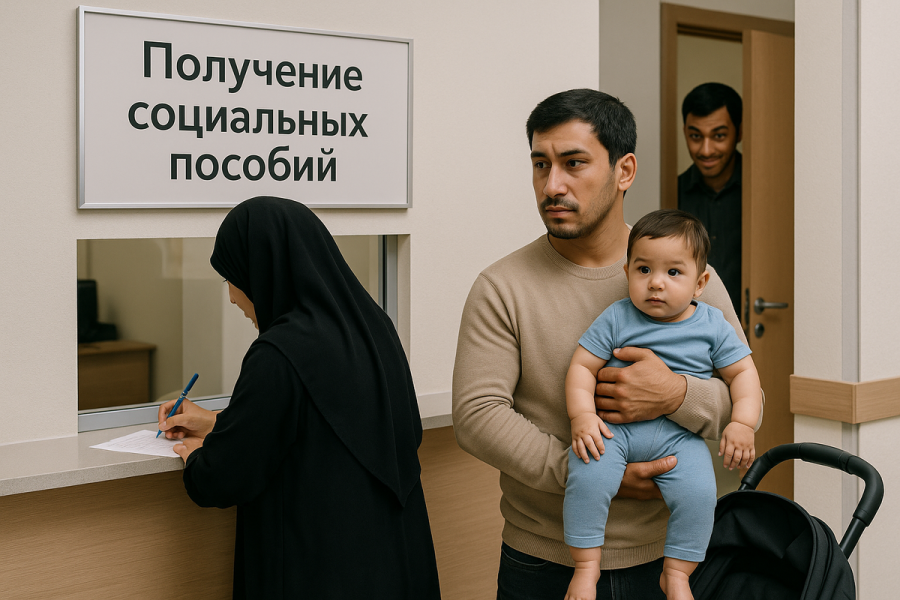 ФСБ раскрыло хитрую схему: мигранты записали новорожденного на "левого" мужчину с гражданством РФ и успели получить 1,3 млн рублей пособий.