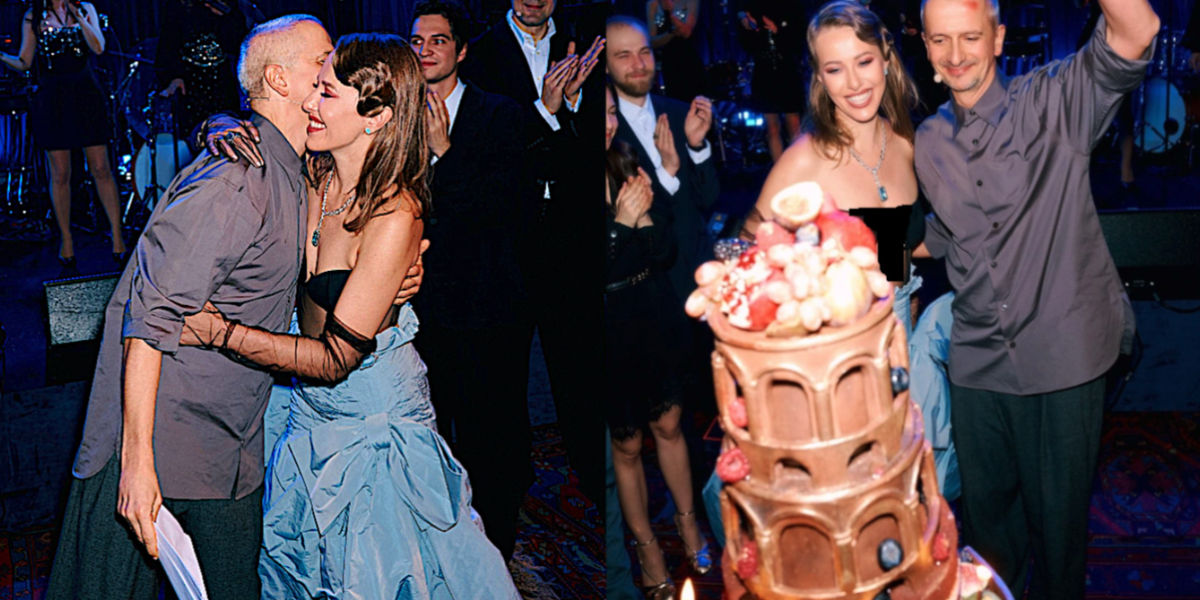 Ксения Собчак отпраздновала 44-й день рождения: колготки, танцы под Пугачёву и гигантский торт Ксения Собчак отпраздновала 44-й день рождения: колготки, танцы под Пугачёву и гигантский торт