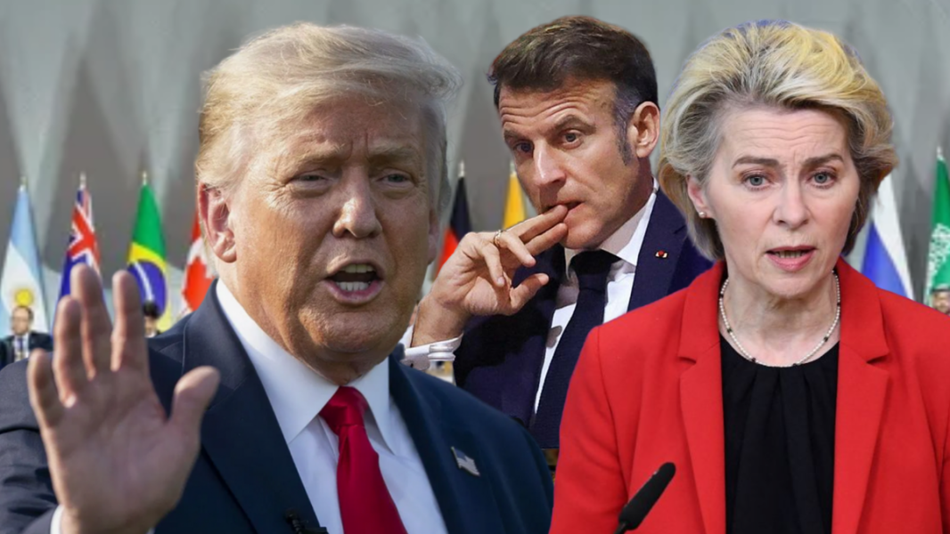 Трамп добивается торгового соглашения от ЕС || Макрон предложил закрыть G-20 Трамп добивается торгового соглашения от ЕС || Макрон предложил закрыть G-20