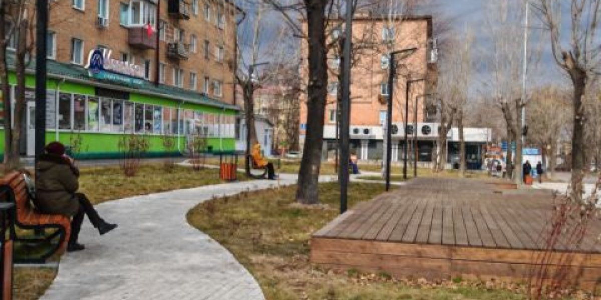 Площадь Ленина в Артеме обновляется в рамках нацпроекта Площадь Ленина в Артеме обновляется в рамках нацпроекта
