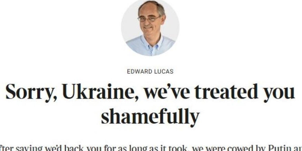 Откровения Запада: «Прости, Украина, мы предали тебя» — кается британский русофоб Откровения Запада: «Прости, Украина, мы предали тебя» — кается британский русофоб