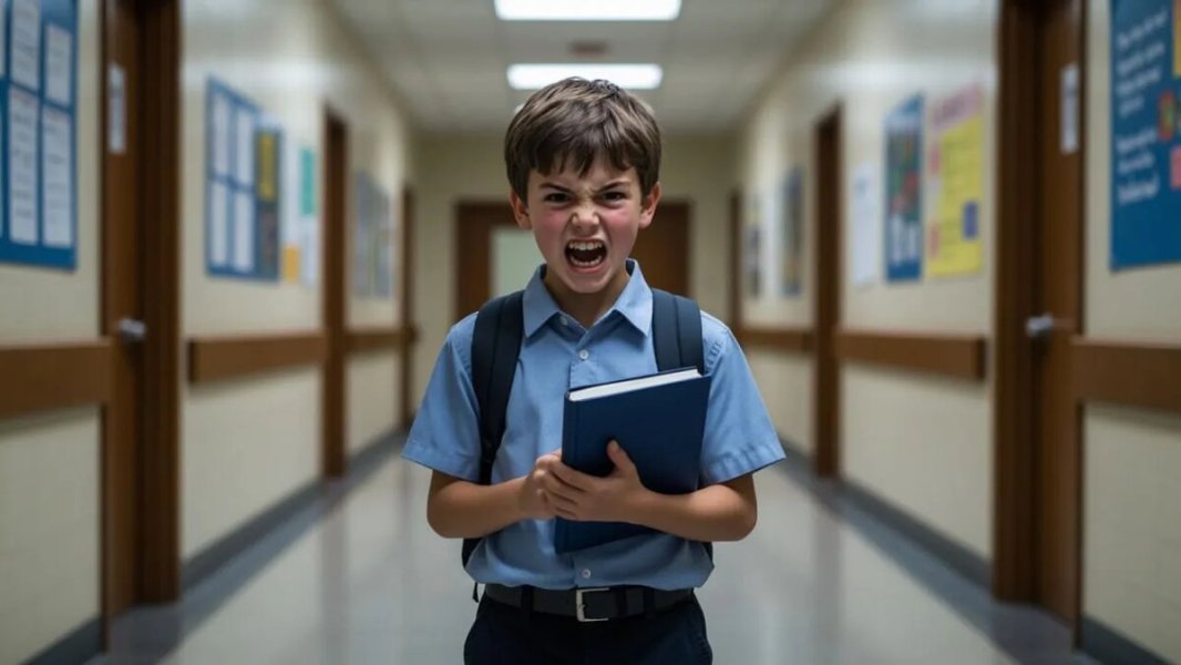 Ходит в школу с лезвием и обещает убить. А что полиция? А ничего Ходит в школу с лезвием и обещает убить. А что полиция? А ничего