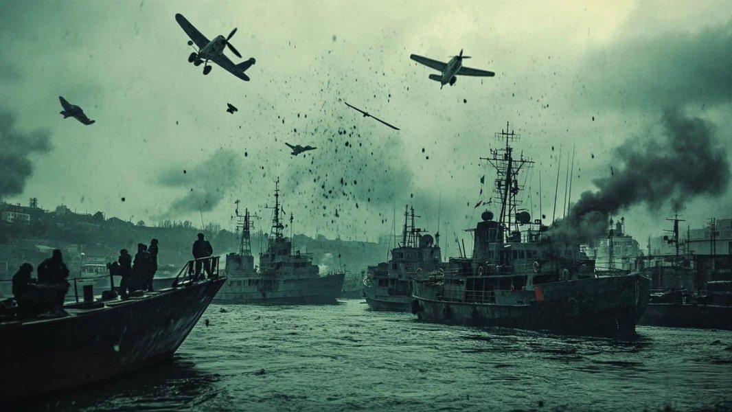 Блокада Одессы началась: Беспилотники ударили по кораблям в Чёрном море и в порту