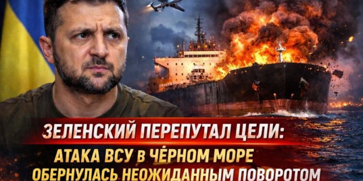 Зеленский перепутал цели: атака ВСУ в Чёрном море обернулась неожиданным поворотом