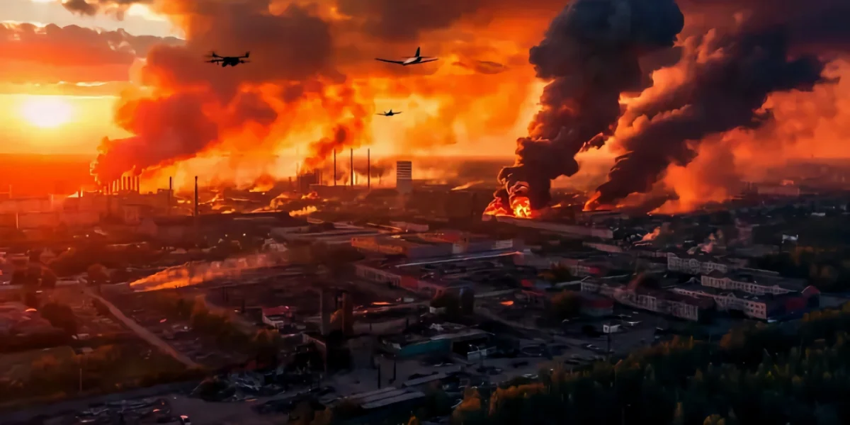 Русский «огненный рой» накрыл Украину: километровые столбы пламени под Полтавой и «Цирконы» по столичной энергосистеме