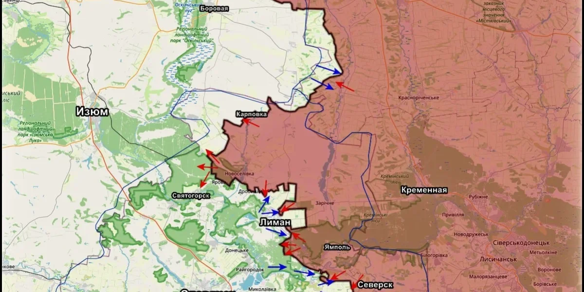 Карта СВО на 23 февраля: продвижение ВС РФ на Запорожском и Краснолиманском направлениях, последние новости спецоперации РФ на Украине