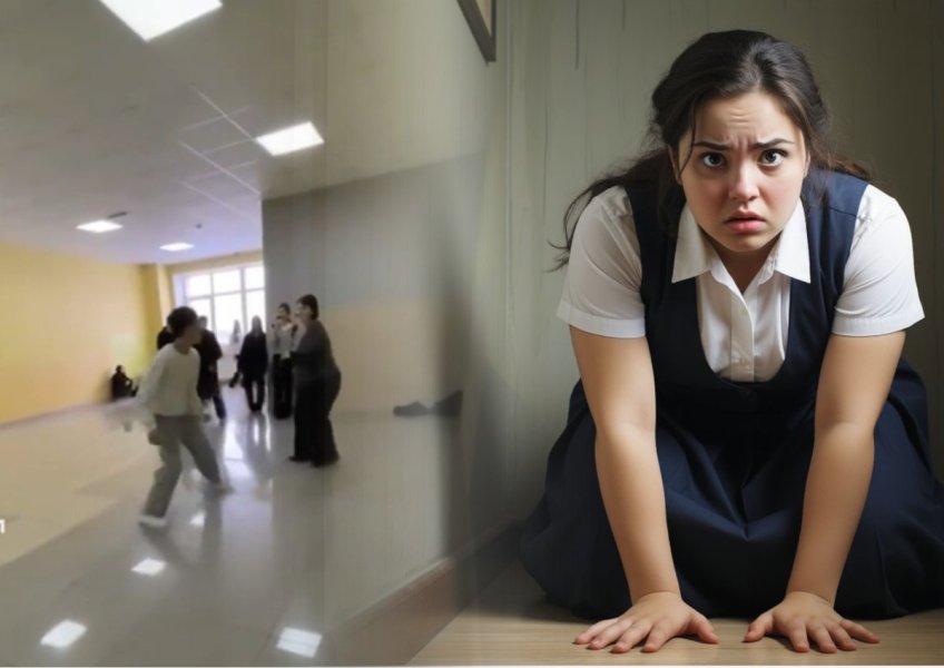 Один пинал, второй бросил рюкзак в голову. Дети приезжих травят девочку третий год