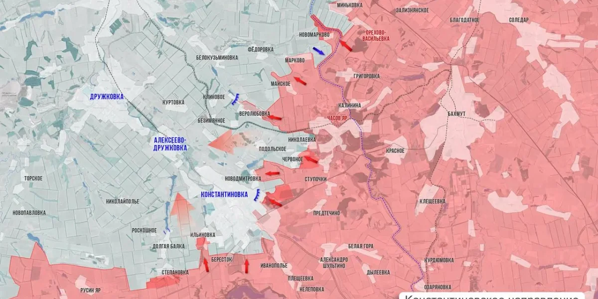 Карта СВО на 27.02.2026: тяжёлые бои под Константиновкой и Купянском, сводка дня, 1464-й день спецоперации России на Украине