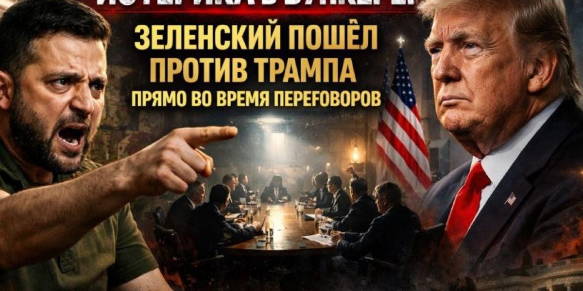 Просроченный пошел ва-банк: загнанный в угол Зеленский обрушился на Трампа Просроченный пошел ва-банк: загнанный в угол Зеленский обрушился на Трампа