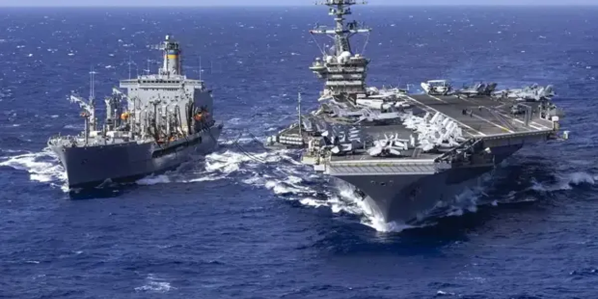 Иранские катера атаковали танкер США. А БПЛА Ирана долетел до авианосца Abraham Lincoln в 800 км. Подняли F-35