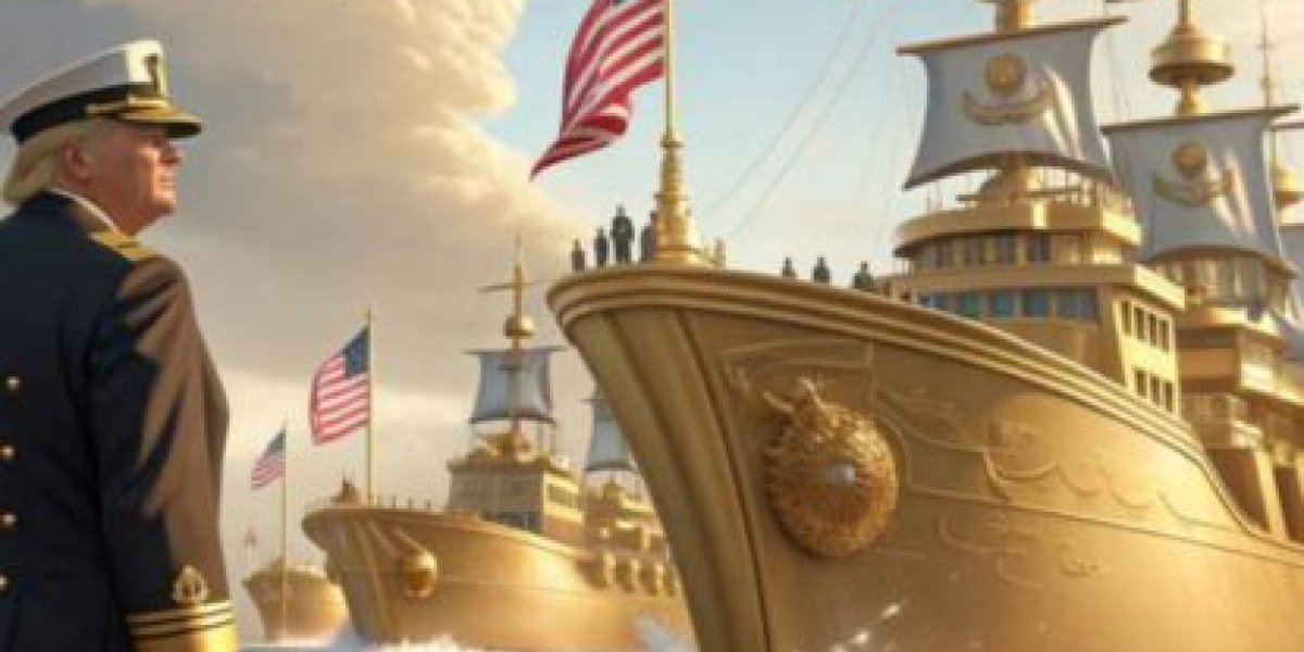 Красивые линкоры у Трампа! И тонуть красиво будут!