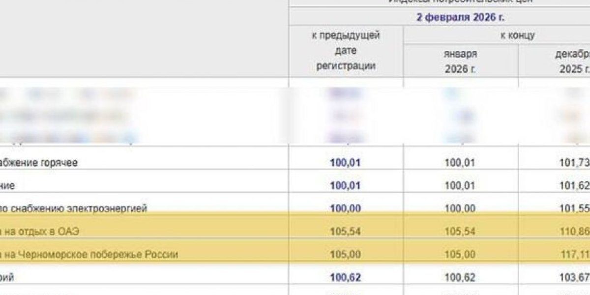 Вот почему нет инфляции в стране. Росстат включил поездки в Дубай и бытовую технику в потребительскую корзину