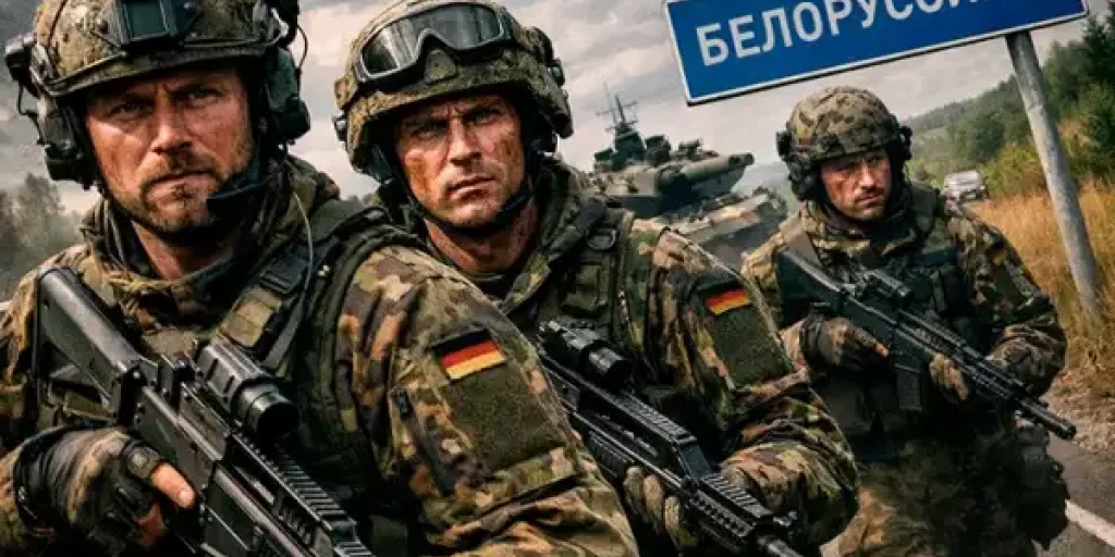 От слов к танкам: Германия готовит ударный кулак в 25 км от Белоруссии От слов к танкам: Германия готовит ударный кулак в 25 км от Белоруссии