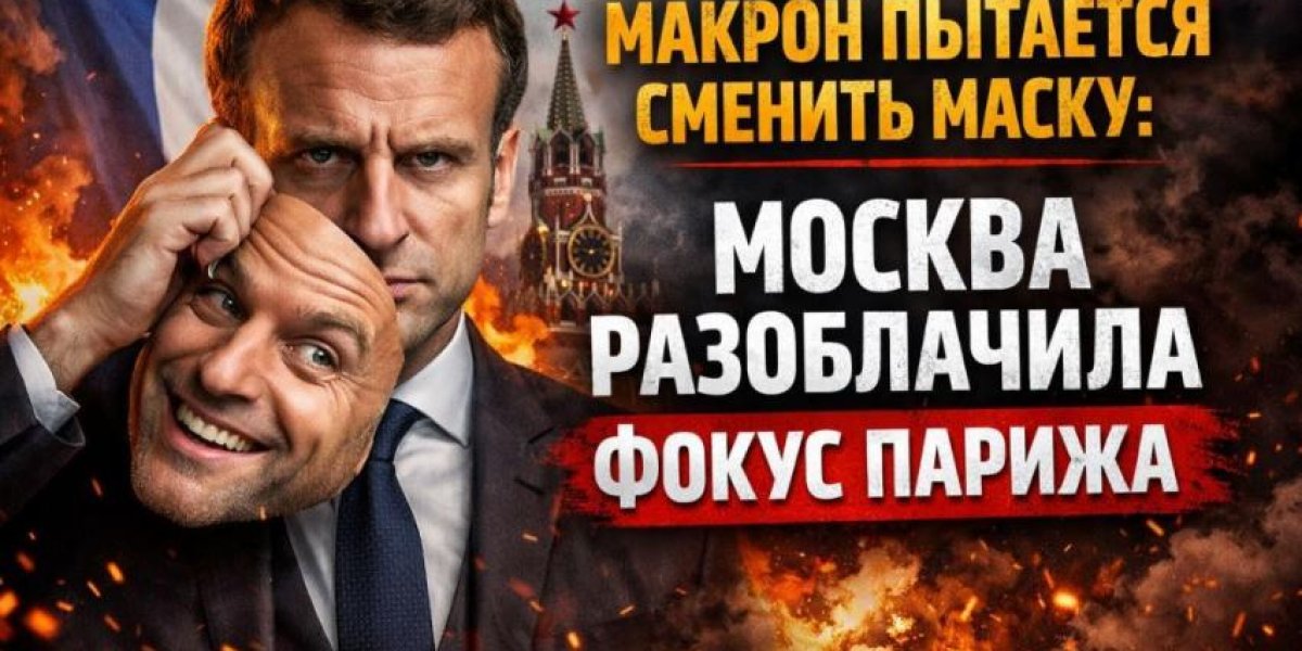 Макрон пытается сменить маску: Москва разоблачила хитрый фокус Парижа