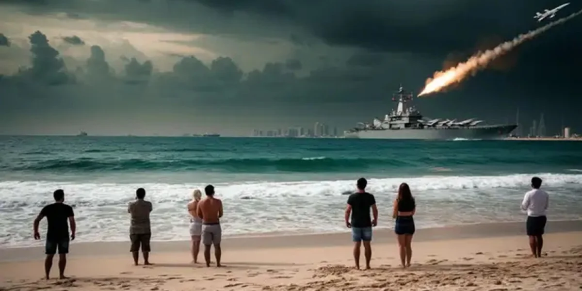 Ад в раю: ракеты падают на пятизвёздочные отели, туристы снимают взрывы, пока ПВО пытается спасти райский островок