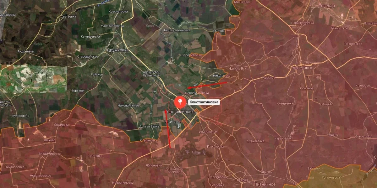Константиновка под огнём: 1466-й день СВО &mdash; российские войска выжигают резервы противника. Свежая карта боевых действий к утру 1 марта