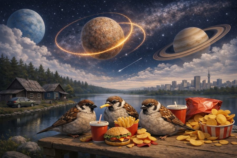 Ретроградный Меркурий, деревня Веселуха и налог на чипсы: обзор новостей с иронией