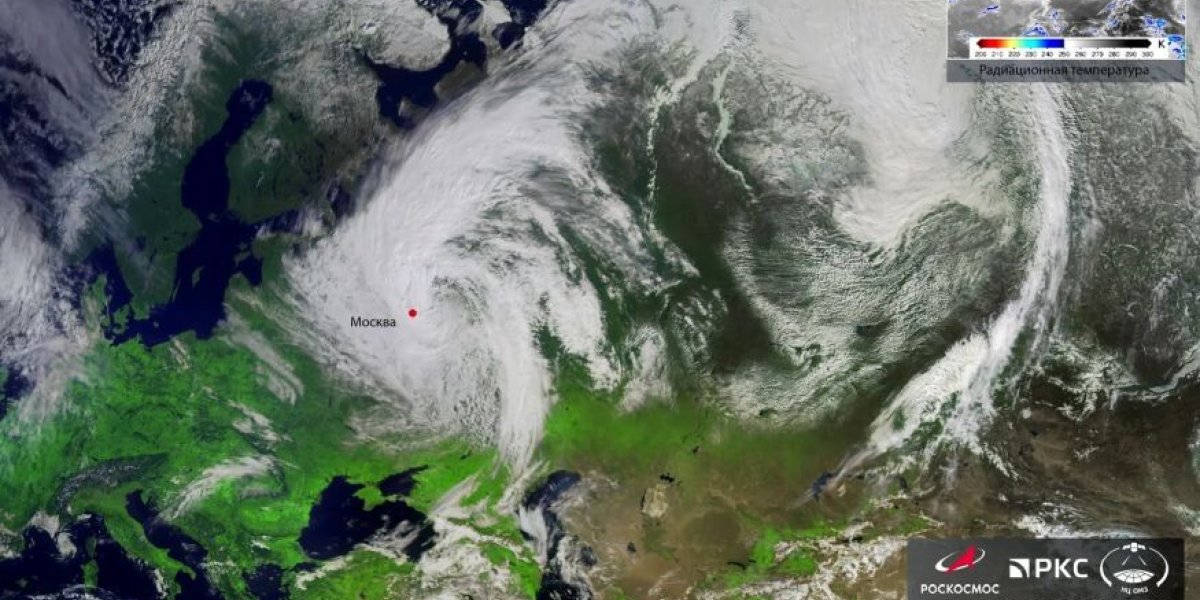 Апрельская зима: &laquo;Роскосмос&raquo; показал снежную Москву из космоса