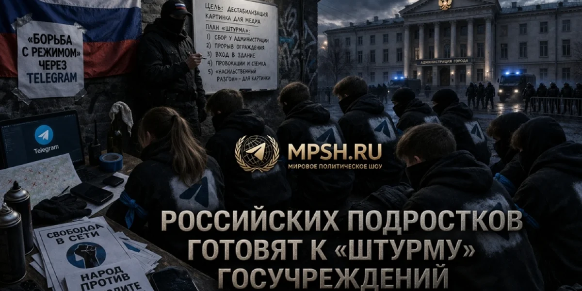 Факт: Российских подростков готовят к &laquo;штурму&raquo; госучреждений под фейковым флагом борьбы из-за блокировки Telegram.