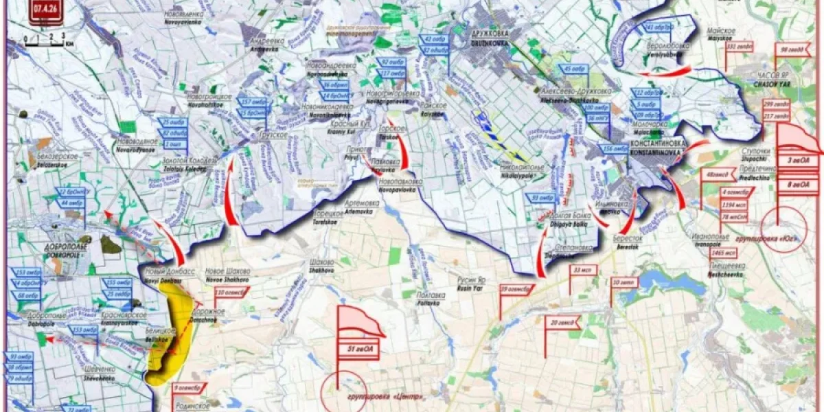 Сводка СВО на полдень 10.04.2026: успехи ВС РФ под Добропольем и на Сумском направлении, свежая карта боевых действий, новости спецоперации