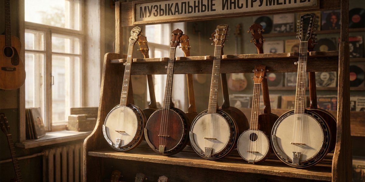Банджо как яркий представитель семейства щипковых струнных инструментов