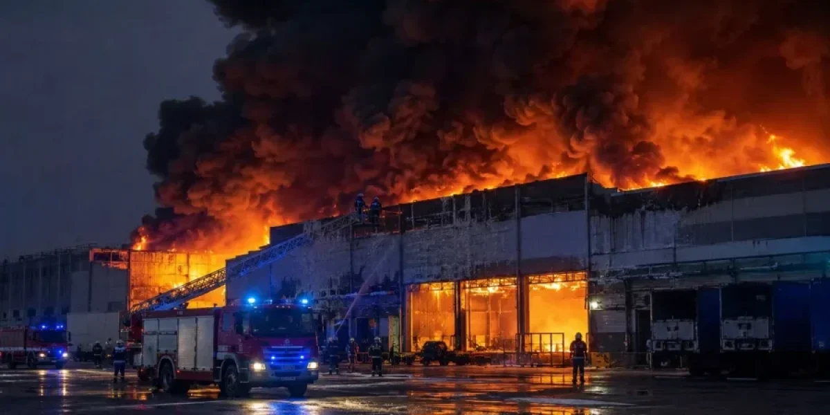 Взрывы в Котовске сегодня, 26 августа 2026: атака БПЛА на Тамбовскую область, пожар на складе Wildberries Взрывы в Котовске сегодня, 26 августа 2026: атака БПЛА на Тамбовскую область, пожар на складе Wildberries
