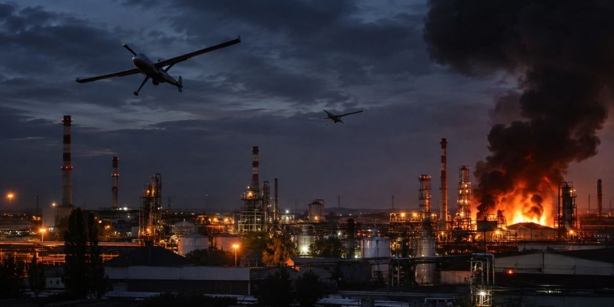 Атака БПЛА на Уфу 21 сентября: цель &mdash; НПЗ &laquo;Башнефти&raquo;, дым над промзоной, закрытый аэропорт &mdash; что известно