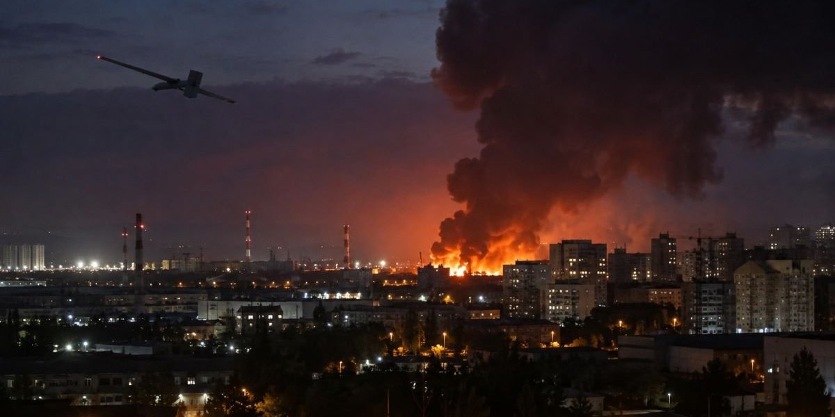 Взрывы в Уфе 21 сентября: атака беспилотников, пожар и закрытый аэропорт — что известно Взрывы в Уфе 21 сентября: атака беспилотников, пожар и закрытый аэропорт — что известно