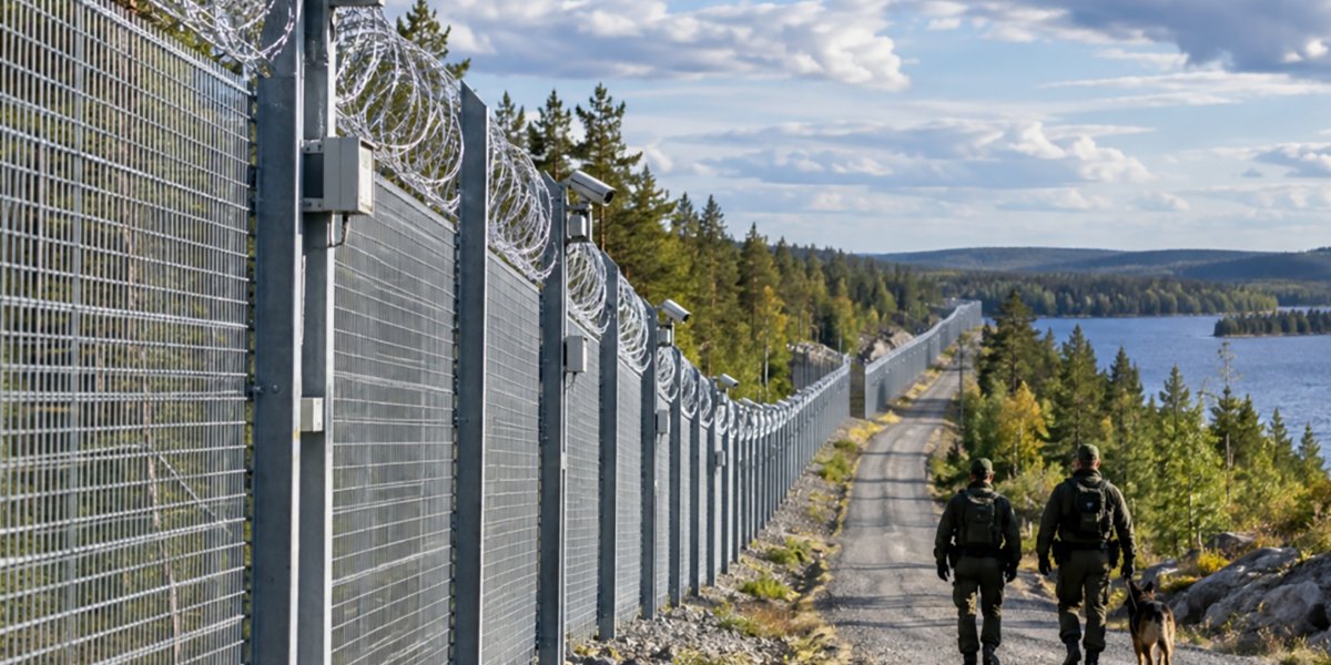 Финляндия завершила строительство 200-километрового забора на границе с РФ Финляндия завершила строительство 200-километрового забора на границе с РФ
