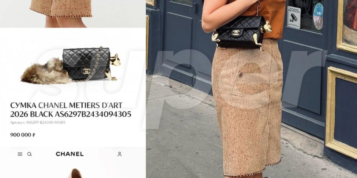 Жена Басты Елена Вакуленко-Пинская вышла в Париже в образе Chanel за 1,45 млн рублей: сколько стоят юбка, сумка и туфли