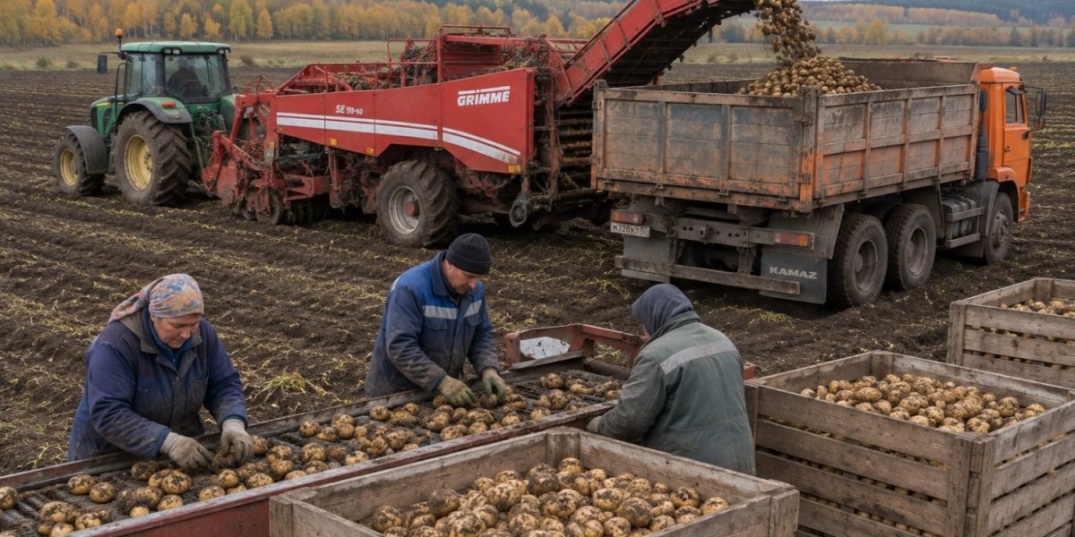 Урожай картофеля в России снизился на 8,7% к 1 октября 2026: цены выросли на 28,8%, дорожает &laquo;борщевой набор&raquo;