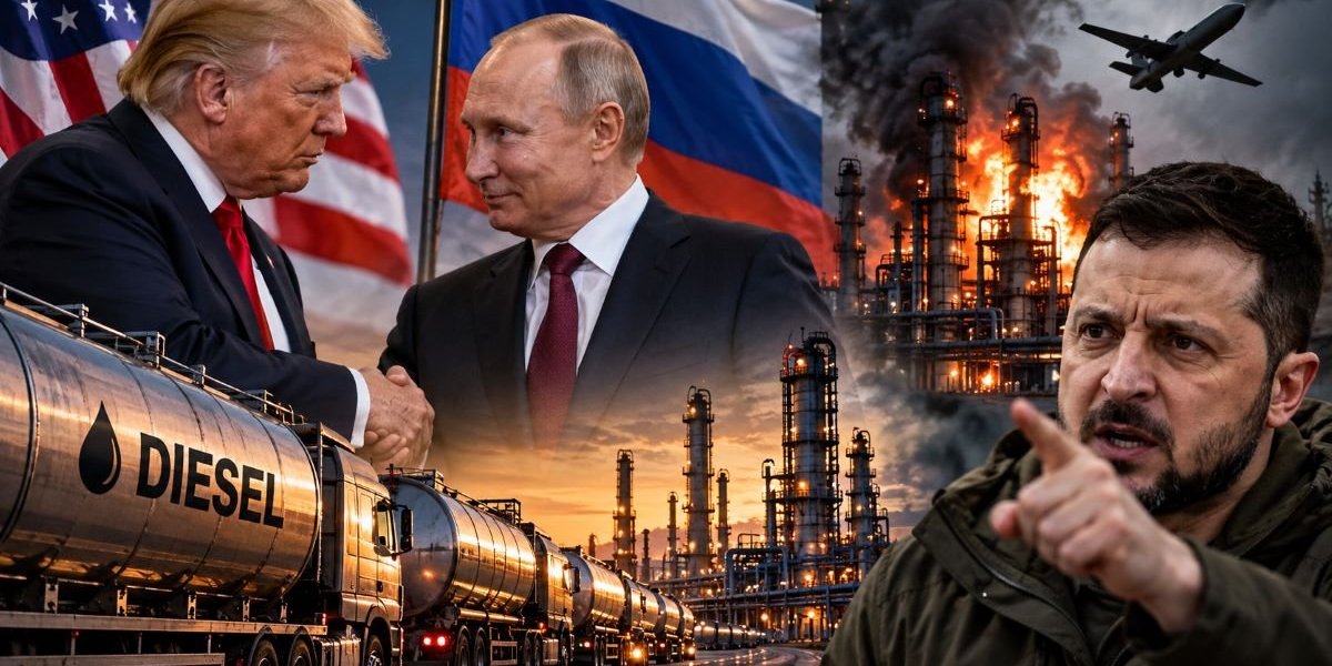 Сделка Трампа и Путина по дизелю: Зеленский обвинил США в слабости, Киев пригрозил сжечь российские НПЗ Сделка Трампа и Путина по дизелю: Зеленский обвинил США в слабости, Киев пригрозил сжечь российские НПЗ