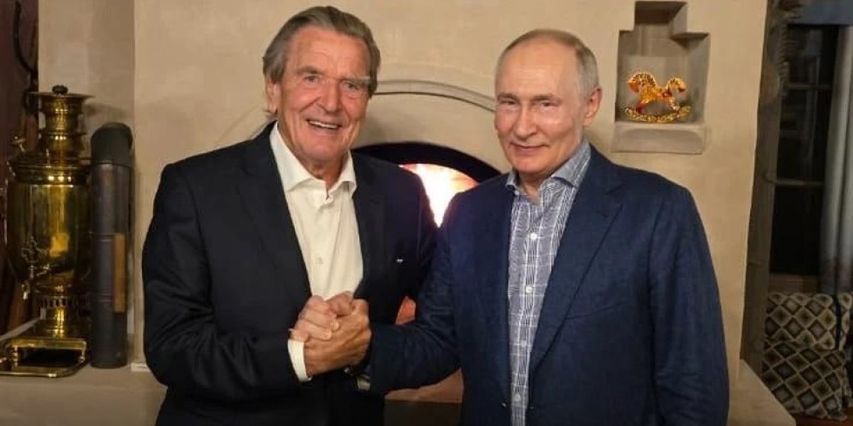 Путин в день рождения принял дома Герхарда Шредера &mdash; Кремль опубликовал фото